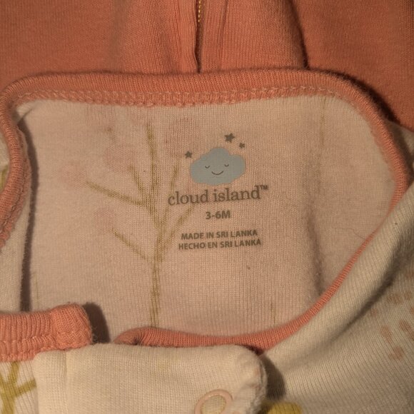 Cloud Island footed pajamas set, 3-6 months - Picture 2 of 2
